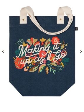 Danica Studio 'Making It Up As I Go' Floral Canvas Tote